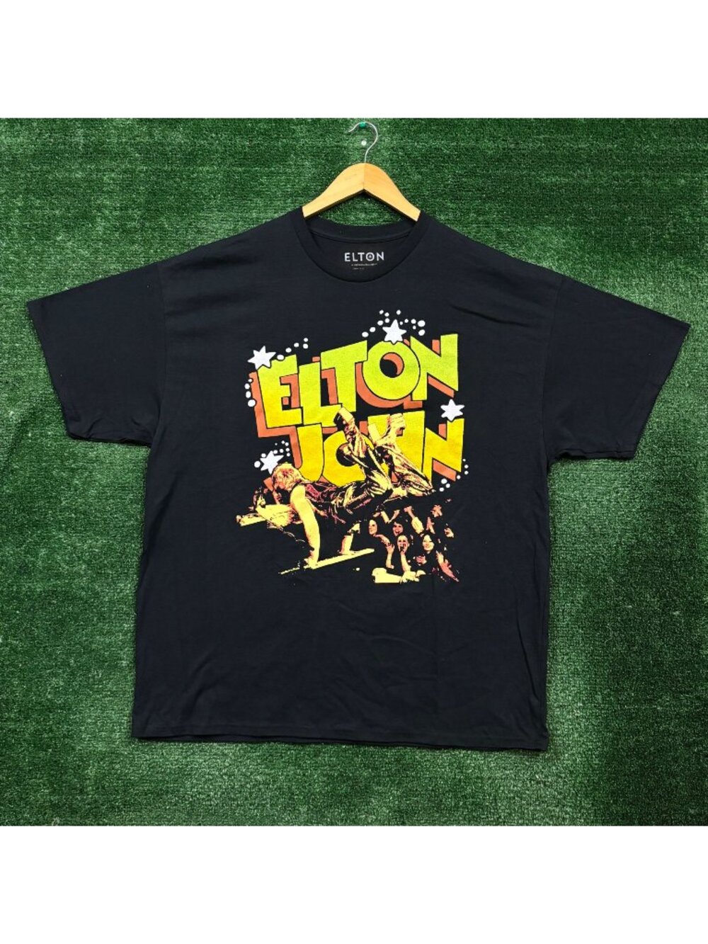 Elton John Rocket Man Live Rock T-Shirt Size XXL